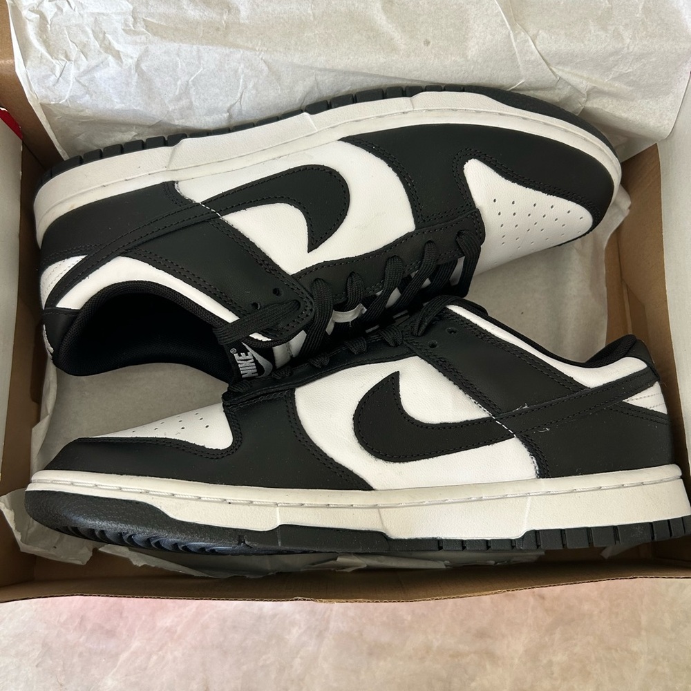 Nike panda Black and White Dunk Sneakers